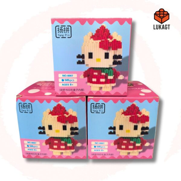 (8886) MINI BLOCKS - HELLO KITTY NAVIDEÑA (505 PCS)