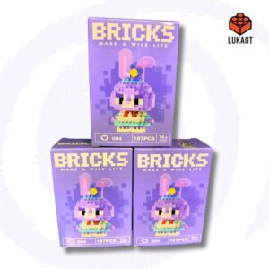 (8813) MINI BLOCKS - BUNNY MORADO (187 PCS)