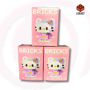 (8809) MINI BLOCKS - HELLO KITY ROSA (146 PCS)