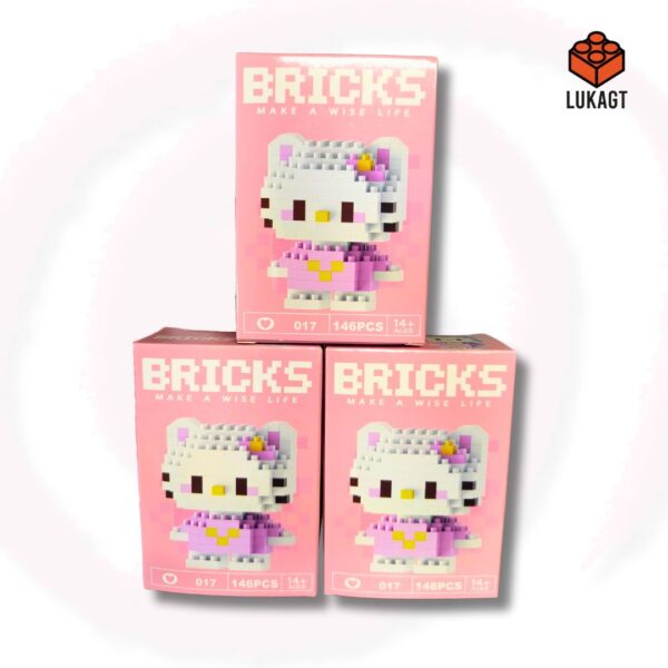 (8809) MINI BLOCKS - HELLO KITY ROSA (146 PCS)