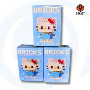 (8806) MINI BLOCKS - HELLO KITY CELESTE (142 PCS)