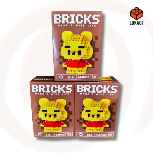 (8807) MINI BLOCKS - WINNIE POOH (144 PCS)