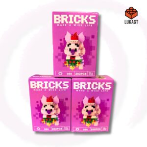 (8849) MINI BLOCKS - PIGLET NAVIDEÑO (202 PCS)
