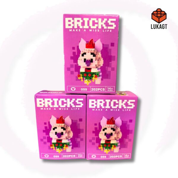 (8849) MINI BLOCKS - PIGLET NAVIDEÑO (202 PCS)