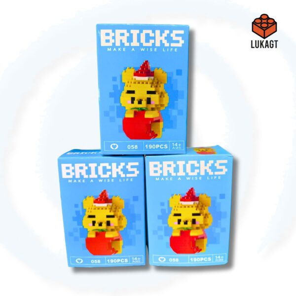 (8851) MINI BLOCKS - WINNIE POOH NAVIDEÑO (190 PCS)