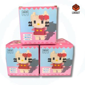 (8887) MINI BLOCKS - HELLO KITTY ROJO (445 PCS)